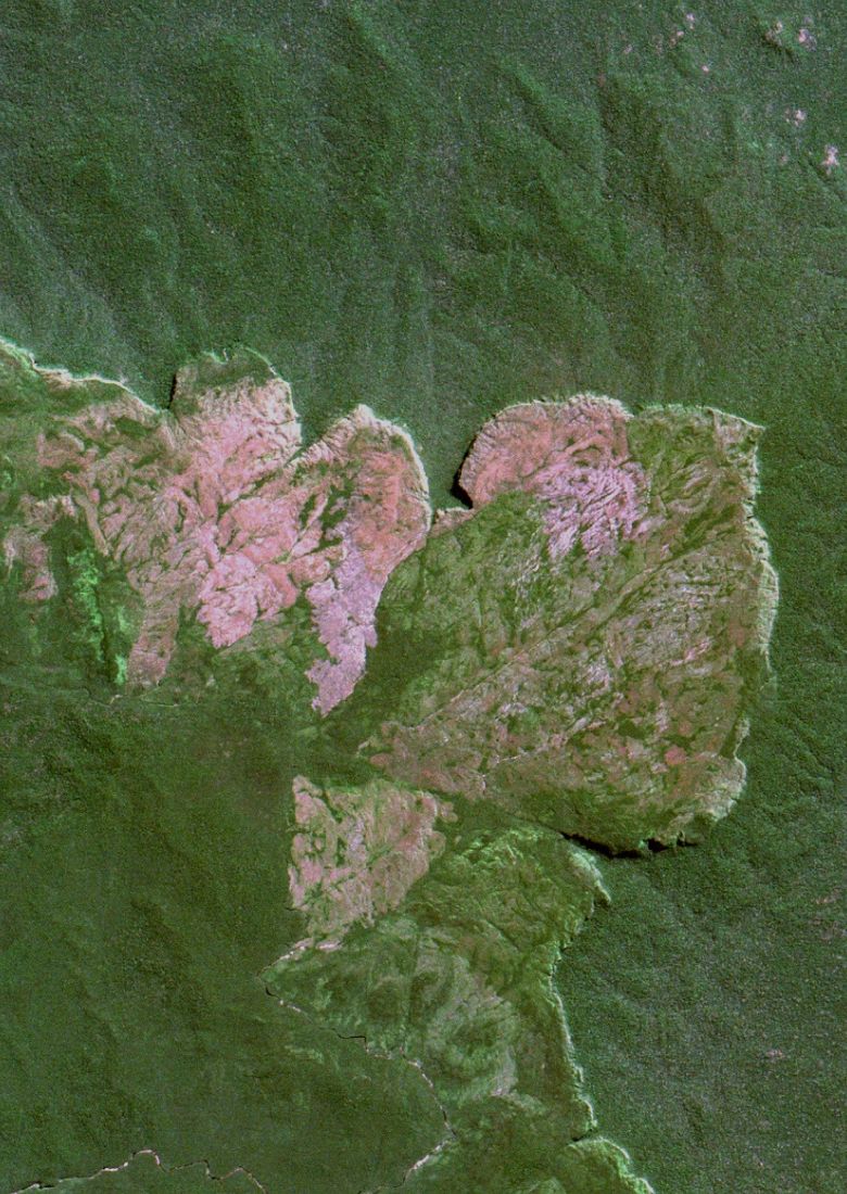 Aerial view of Amondawa territory in the Brazilian Amazon