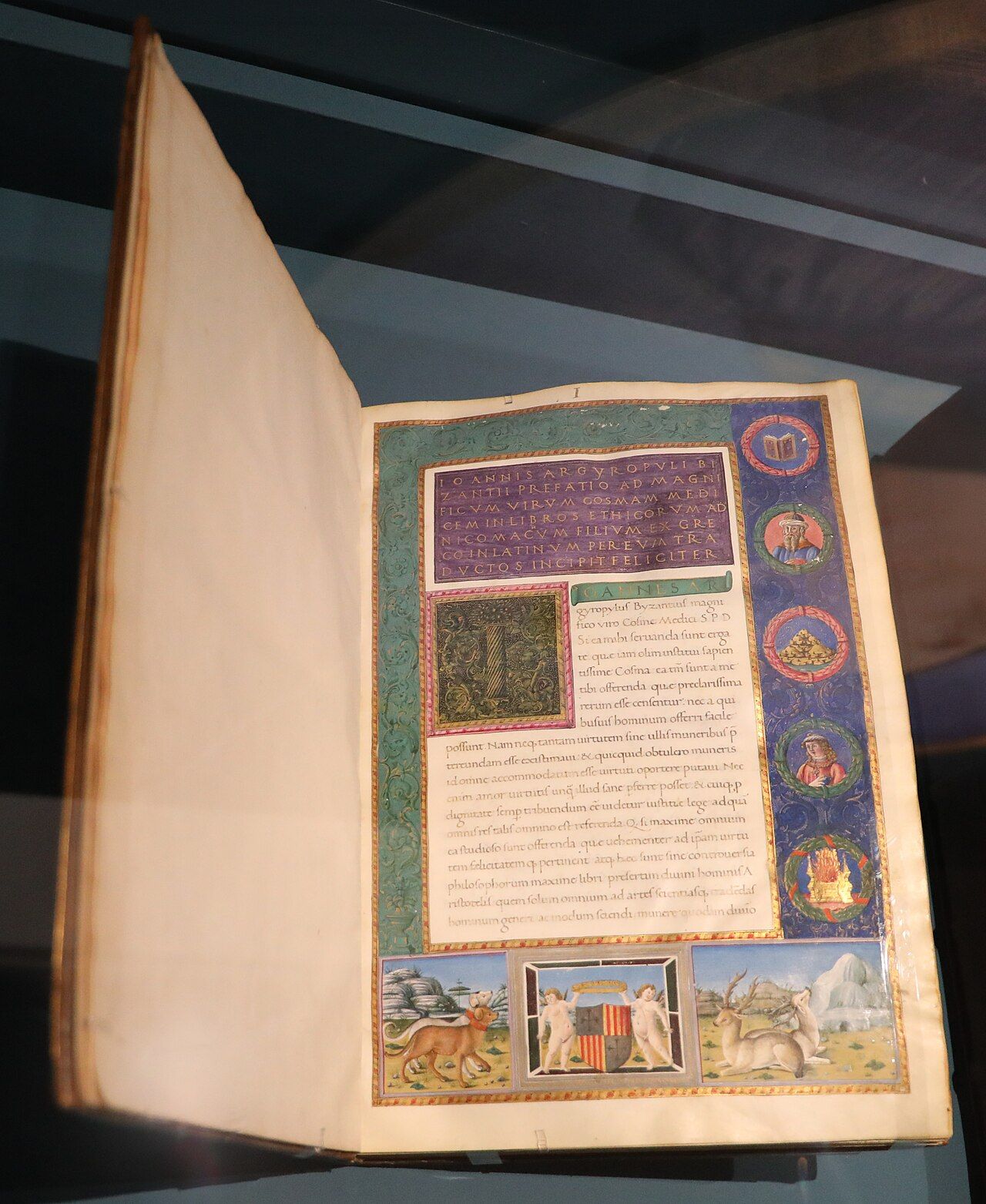 A fifteenth-century Latin manuscript of the Nicomachean Ethics, the route by which Aristotle’s account of character reached medieval Europe.