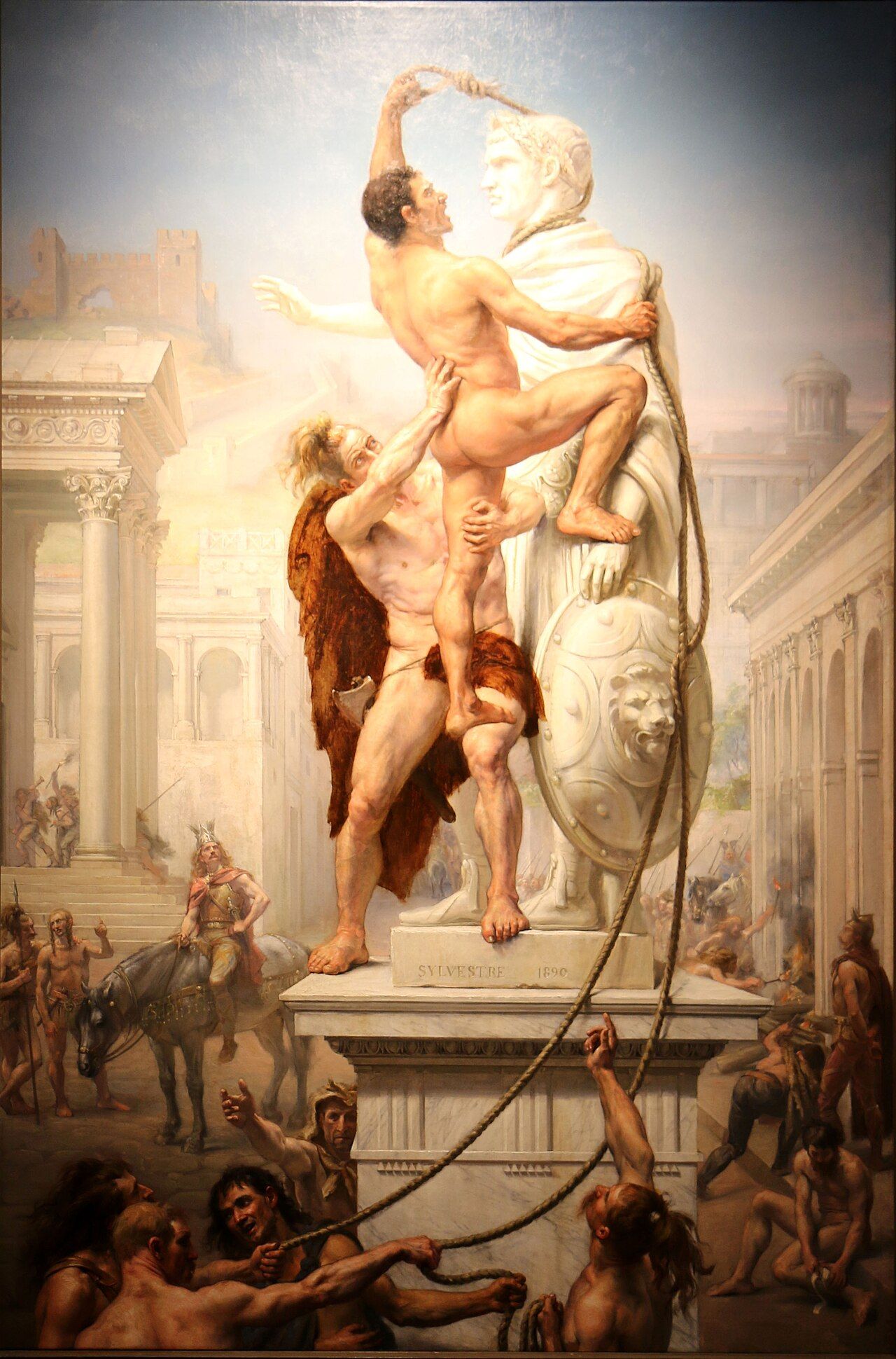 Nineteenth-century paintings of “barbarian invasions” dramatize a process that was usually slower, more negotiated and more Roman than the canvas suggests.