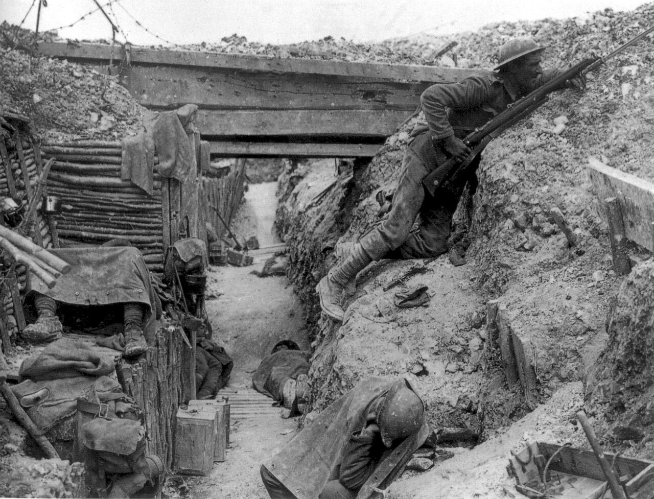 The trench system on the Western Front froze the war into a four-year siege stretching from the North Sea to the Swiss border.
