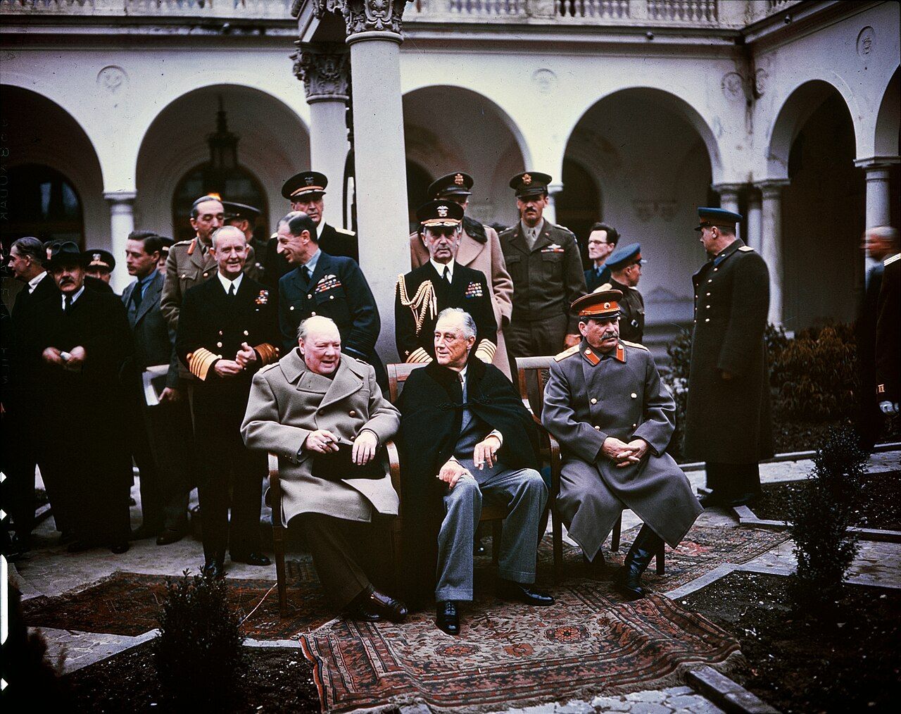 At Yalta in February 1945 the three Allied leaders agreed on the shape of the postwar world in language elastic enough for each to read it his own way.